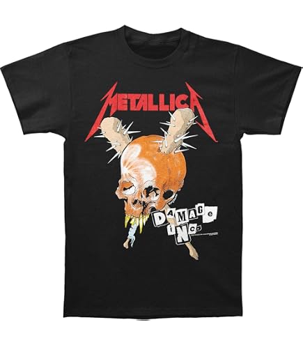 Amazon.com: Metallica Doris Pushead Art Mens Black T Shirt (Medium